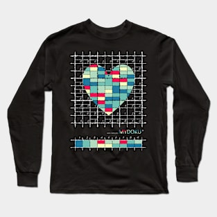 Mydoku_W007_H001_005_F: Sudoku, Sudoku coloring, logic, logic puzzle, holiday puzzle, fun, away from screen Long Sleeve T-Shirt